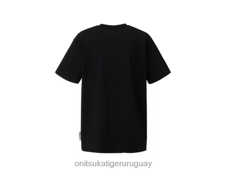 Onitsuka Tiger camiseta gráfica hombres J06BX433 negro ropa