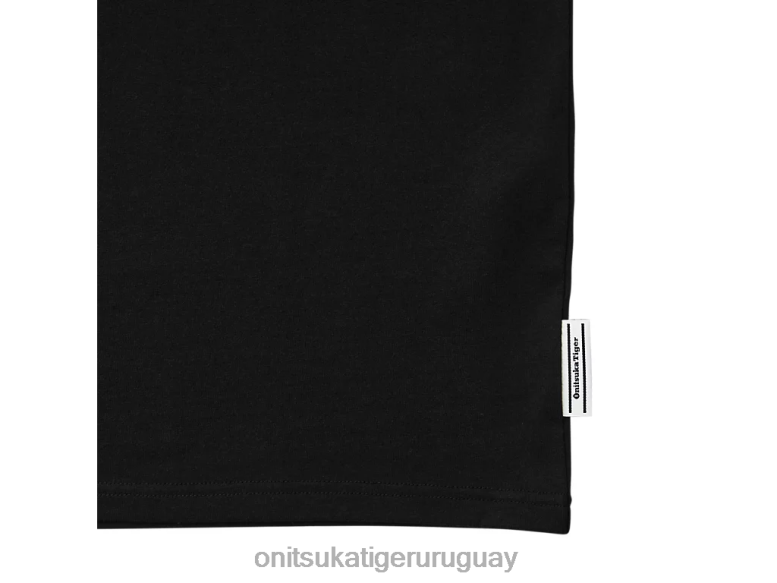 Onitsuka Tiger camiseta gráfica hombres J06BX433 negro ropa
