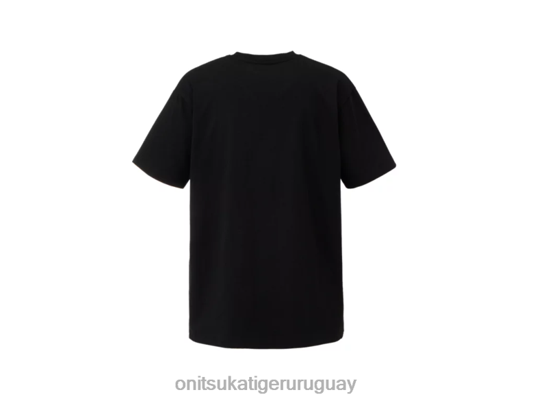 Onitsuka Tiger camiseta gráfica hombres J06BX434 negro ropa