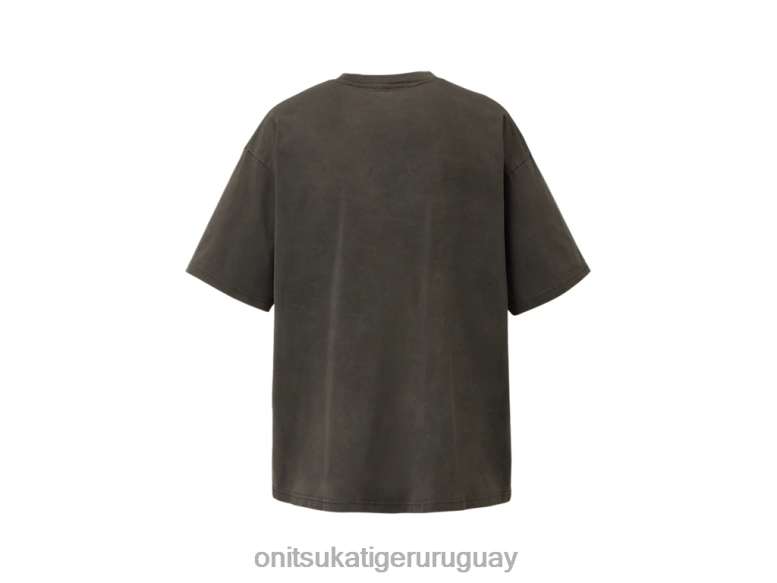 Onitsuka Tiger camiseta gráfica hombres J06BX435 gris oscuro ropa