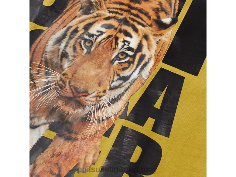 Onitsuka Tiger camiseta gráfica hombres J06BX437 amarillo ropa