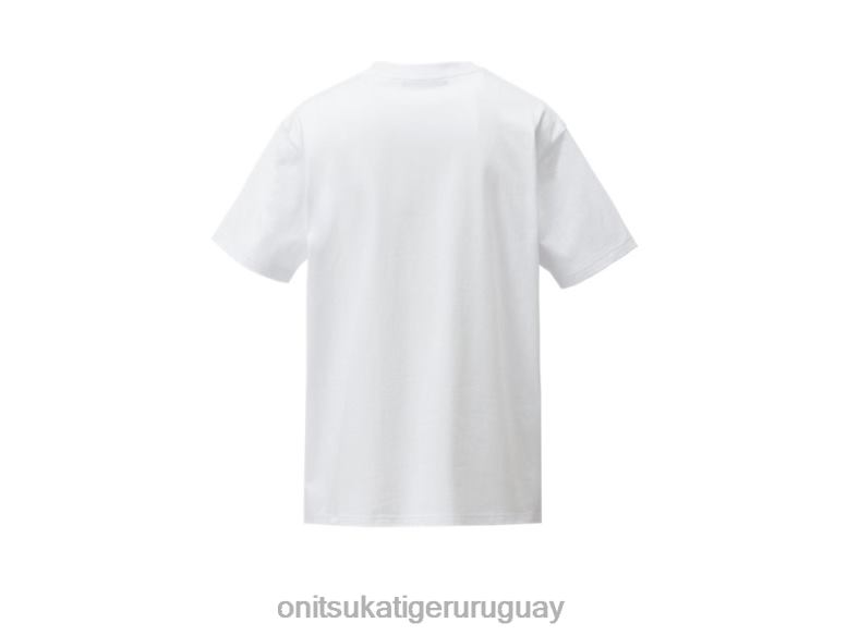 Onitsuka Tiger camiseta gráfica hombres J06BX439 blanco ropa