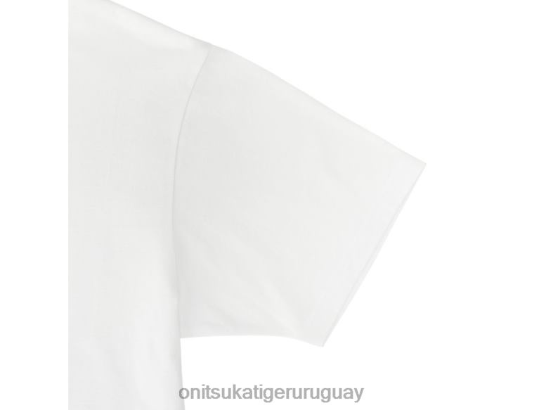 Onitsuka Tiger camiseta gráfica hombres J06BX439 blanco ropa