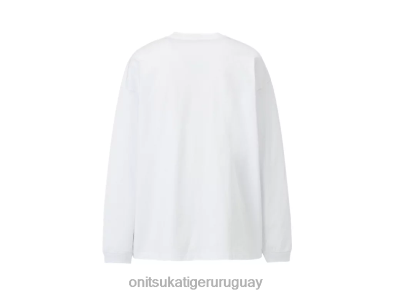 Onitsuka Tiger camiseta gráfica hombres J06BX440 blanco ropa