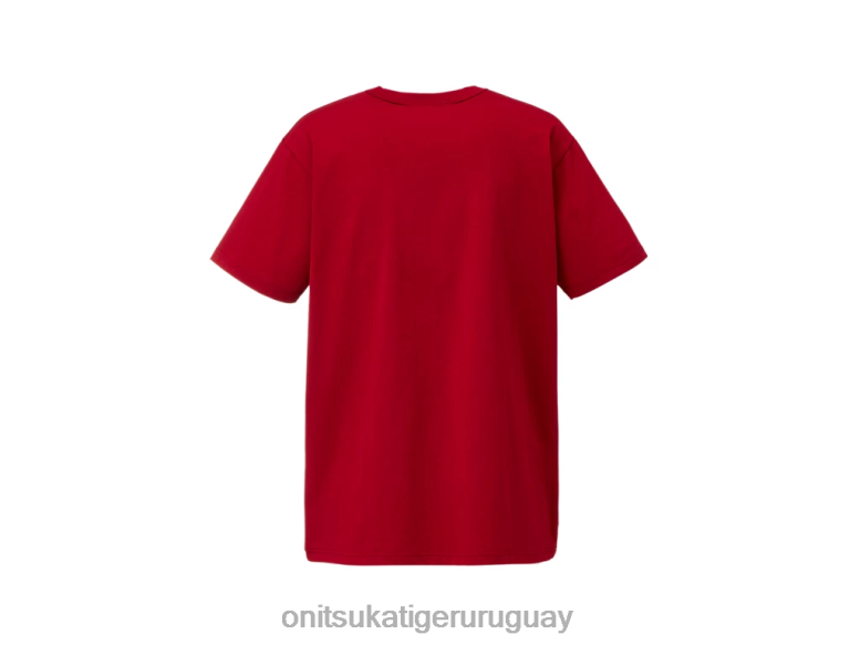 Onitsuka Tiger camiseta gráfica hombres J06BX441 rojo ropa