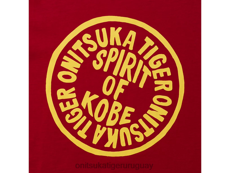 Onitsuka Tiger camiseta gráfica hombres J06BX441 rojo ropa