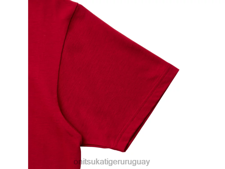 Onitsuka Tiger camiseta gráfica hombres J06BX441 rojo ropa
