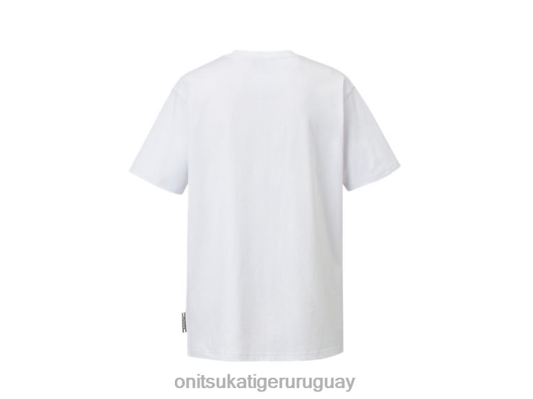Onitsuka Tiger camiseta gráfica hombres J06BX444 blanco ropa
