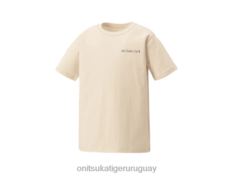 Onitsuka Tiger camiseta gráfica niños J06BX663 blanquecino ropa