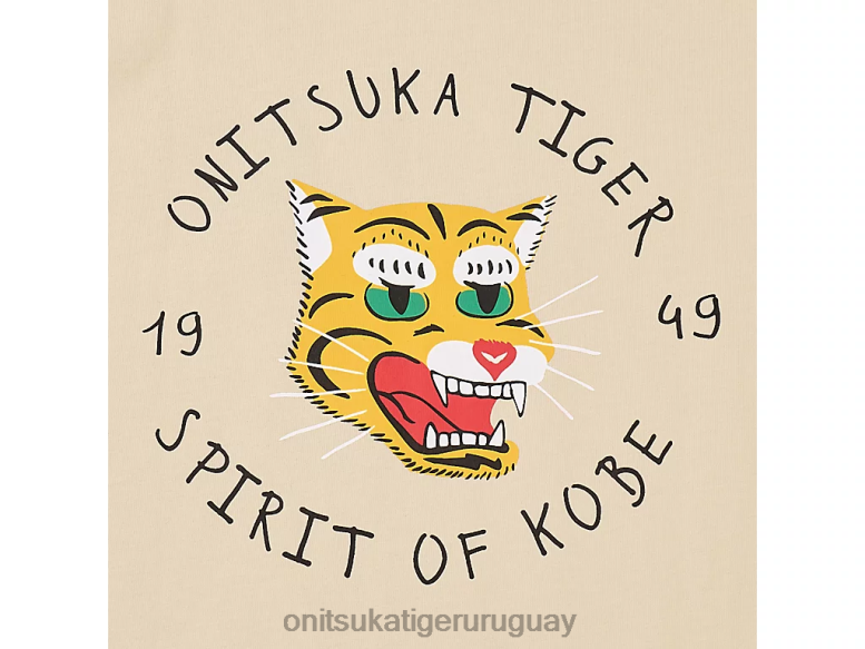 Onitsuka Tiger camiseta gráfica niños J06BX663 blanquecino ropa