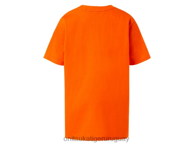 Onitsuka Tiger camiseta gráfica niños J06BX671 habanero ropa