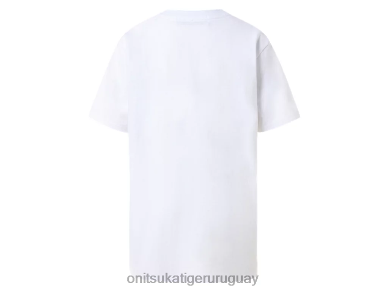 Onitsuka Tiger camiseta gráfica niños J06BX680 blanco real ropa