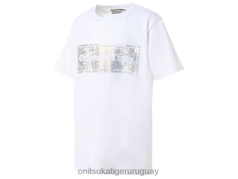 Onitsuka Tiger camiseta gráfica niños J06BX680 blanco real ropa