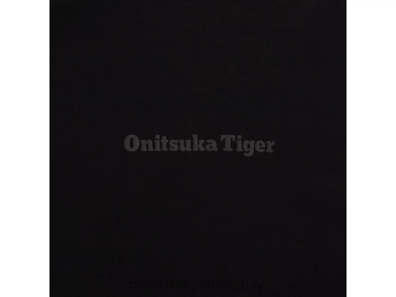 Onitsuka Tiger camiseta gráfica ss hombres J06BX454 negro/blanco roto ropa