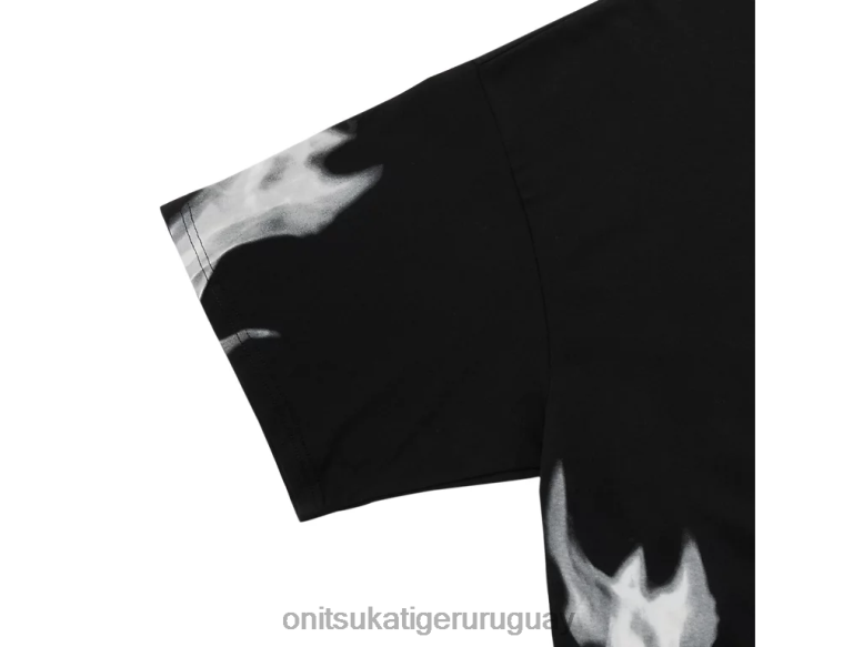 Onitsuka Tiger camiseta gráfica ss hombres J06BX454 negro/blanco roto ropa