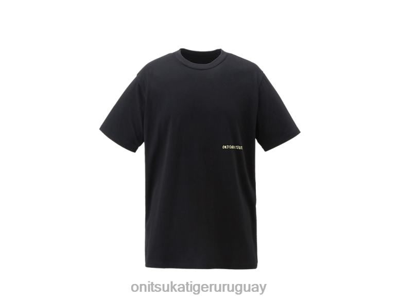 Onitsuka Tiger camiseta gráfica unisexo J06BX387 negro ropa