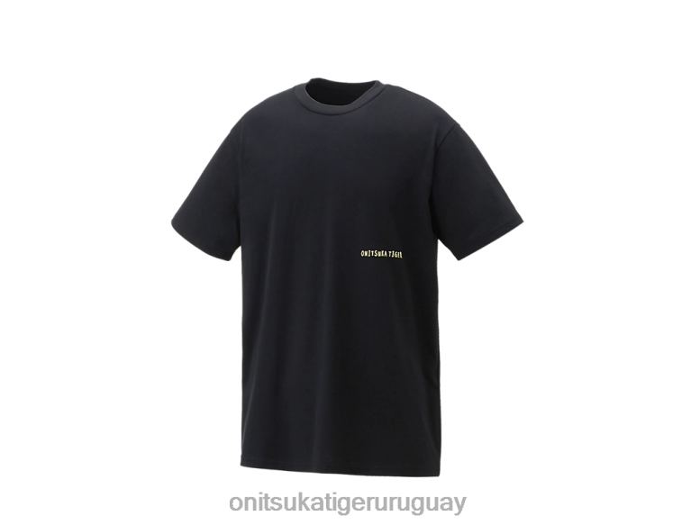Onitsuka Tiger camiseta gráfica unisexo J06BX387 negro ropa
