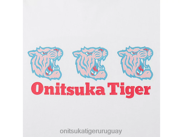 Onitsuka Tiger camiseta gráfica unisexo J06BX390 blanco ropa