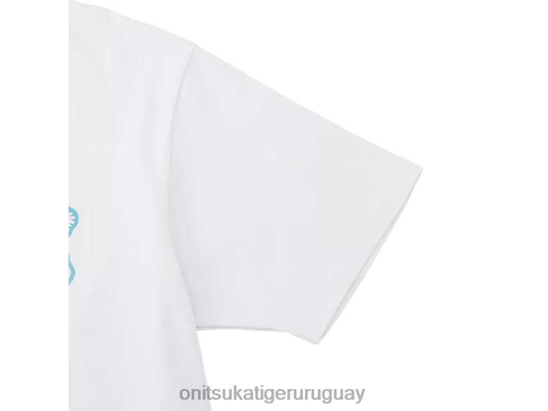 Onitsuka Tiger camiseta gráfica unisexo J06BX390 blanco ropa