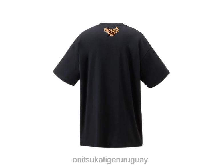Onitsuka Tiger camiseta gráfica unisexo J06BX395 negro ropa