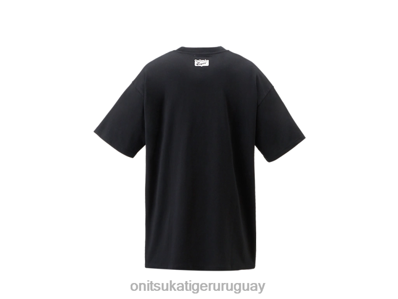 Onitsuka Tiger camiseta gráfica unisexo J06BX400 negro ropa