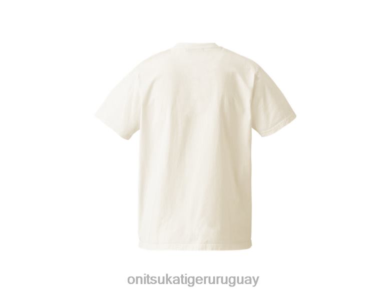 Onitsuka Tiger camiseta gráfica unisexo J06BX402 blanco ropa