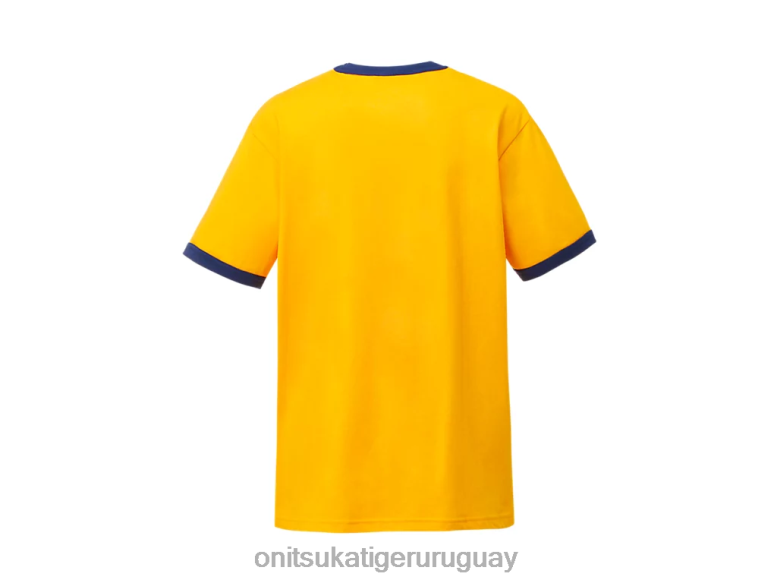 Onitsuka Tiger camiseta gráfica unisexo J06BX468 amarillo ropa