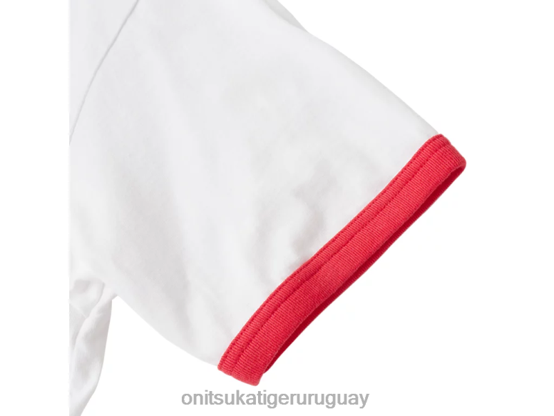 Onitsuka Tiger camiseta gráfica unisexo J06BX469 blanco ropa
