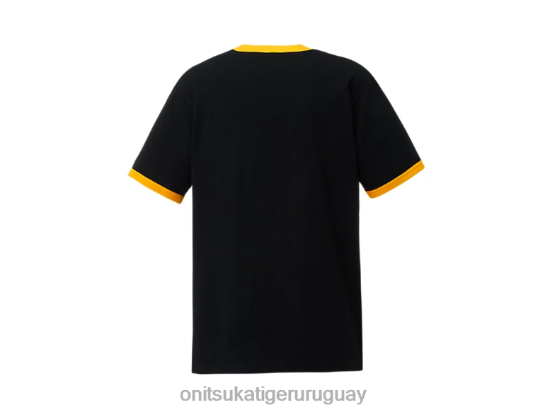 Onitsuka Tiger camiseta gráfica unisexo J06BX471 negro ropa