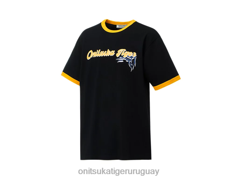 Onitsuka Tiger camiseta gráfica unisexo J06BX471 negro ropa