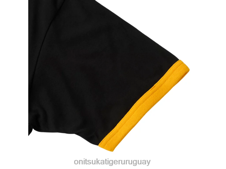 Onitsuka Tiger camiseta gráfica unisexo J06BX471 negro ropa