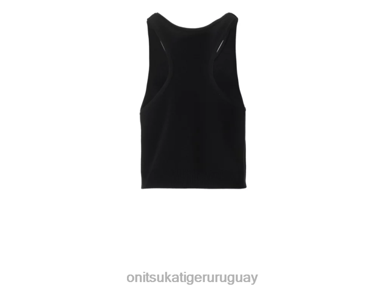 Onitsuka Tiger camiseta sin mangas de punto mujer J06BX590 negro ropa