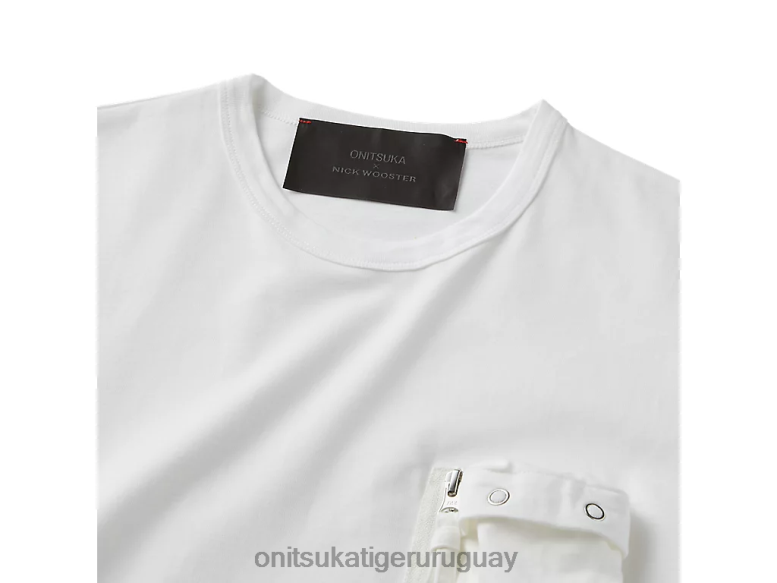 Onitsuka Tiger camiseta ss hombres J06BX382 blanco ropa