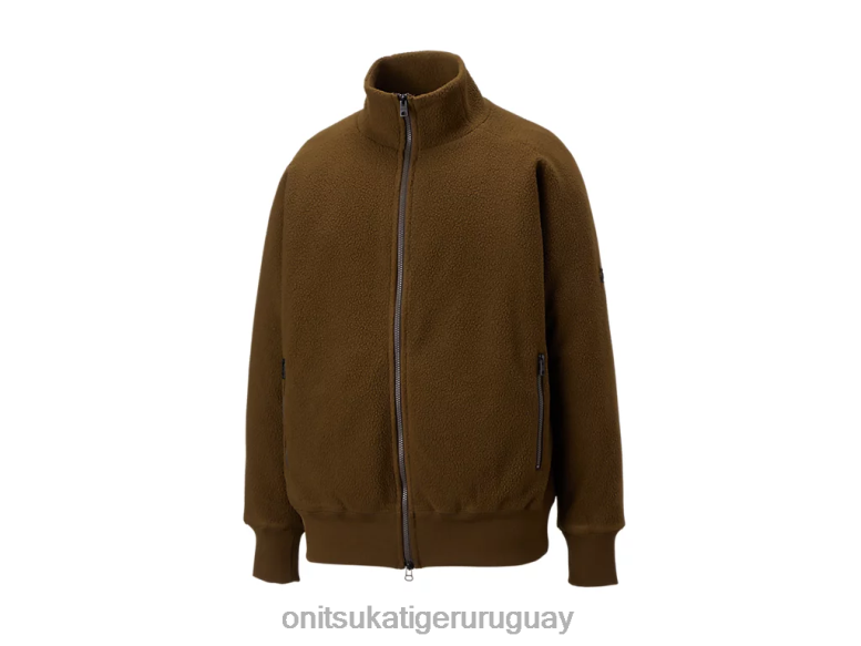 Onitsuka Tiger cazadora holgada hombres J06BX445 aceituna ropa