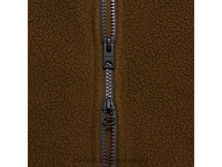 Onitsuka Tiger cazadora holgada hombres J06BX445 aceituna ropa