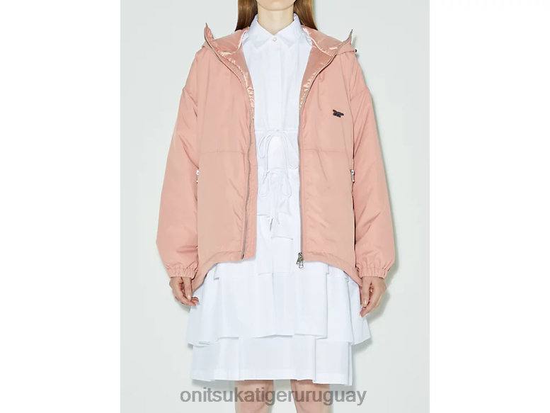 Onitsuka Tiger cazadora holgada mujer J06BX606 durazno ropa