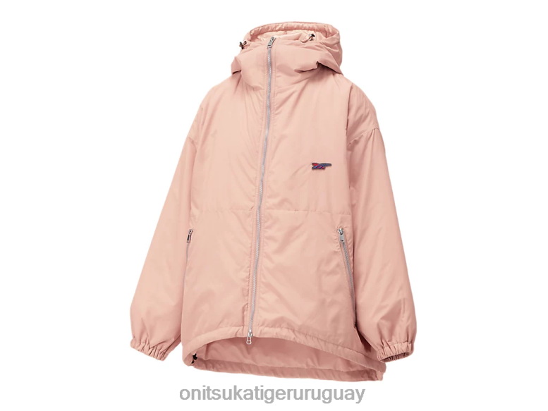 Onitsuka Tiger cazadora holgada mujer J06BX606 durazno ropa