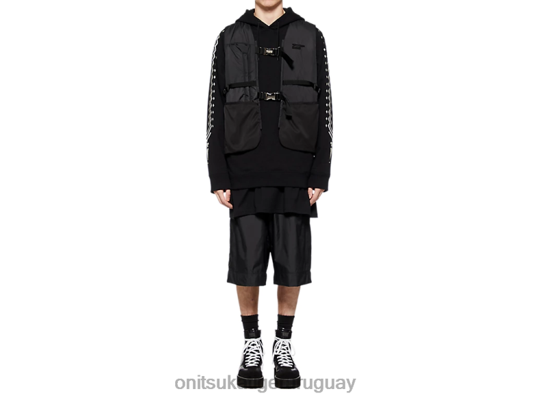 Onitsuka Tiger chaleco hombres J06BX417 negro/gris oscuro ropa
