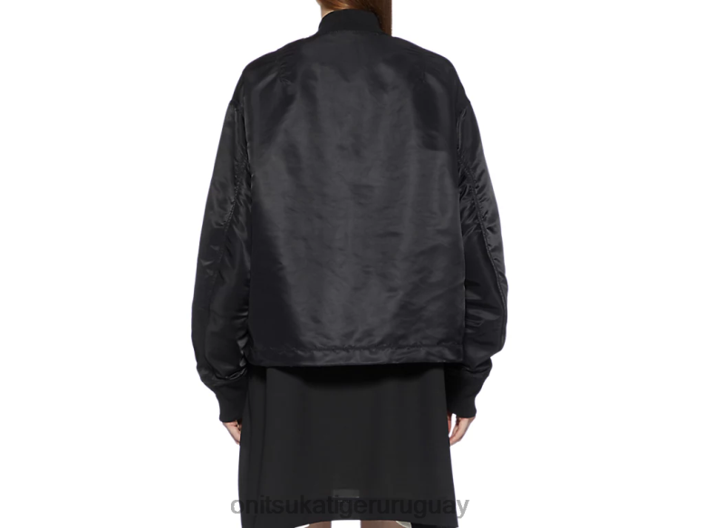 Onitsuka Tiger chaqueta bomber mujer J06BX595 negro ropa