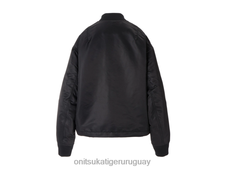 Onitsuka Tiger chaqueta bomber mujer J06BX595 negro ropa