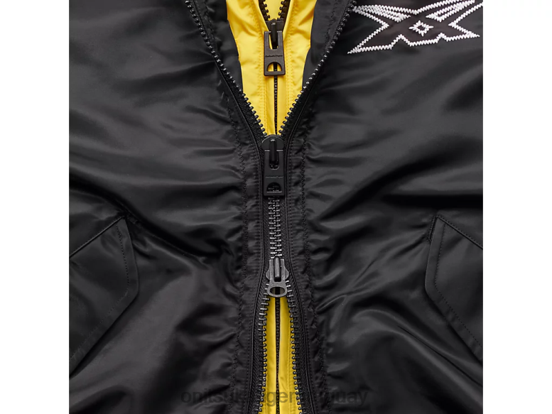 Onitsuka Tiger chaqueta bomber mujer J06BX595 negro ropa