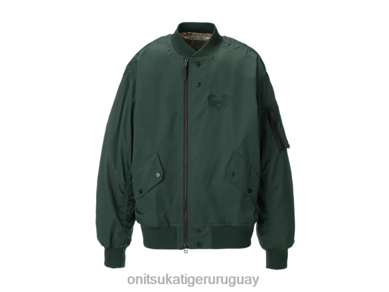 Onitsuka Tiger chaqueta bomber p unisexo J06BX408 caqui ropa