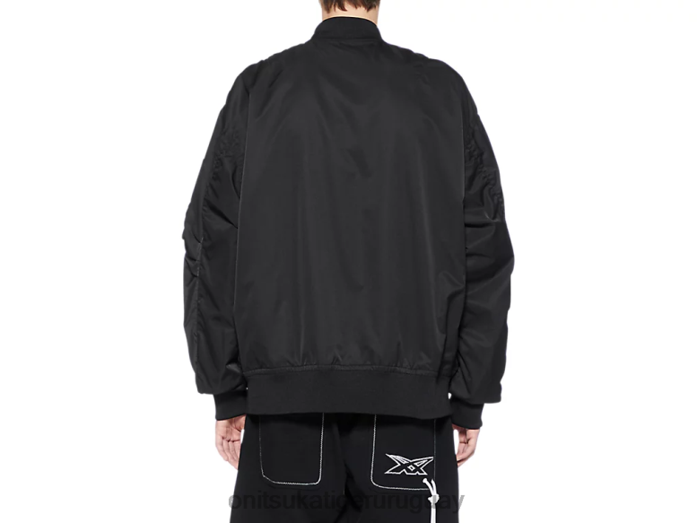 Onitsuka Tiger chaqueta bomber p unisexo J06BX415 negro ropa