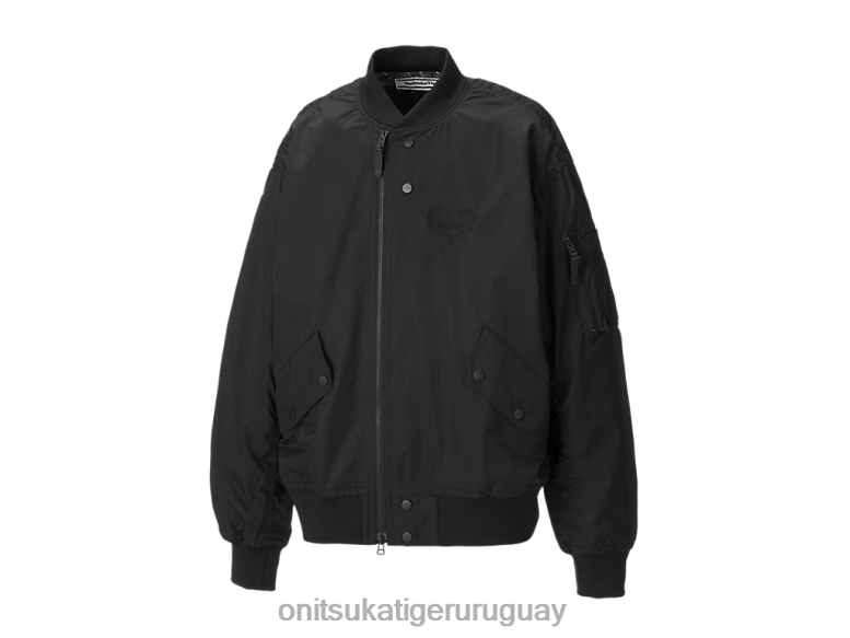 Onitsuka Tiger chaqueta bomber p unisexo J06BX415 negro ropa