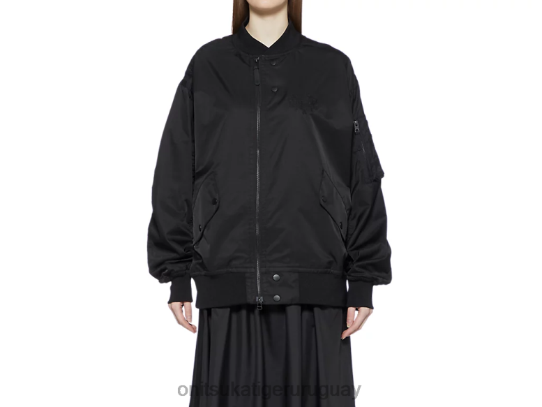 Onitsuka Tiger chaqueta bomber p unisexo J06BX415 negro ropa