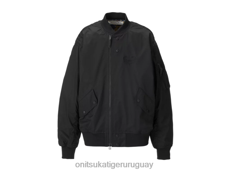 Onitsuka Tiger chaqueta bomber p unisexo J06BX415 negro ropa