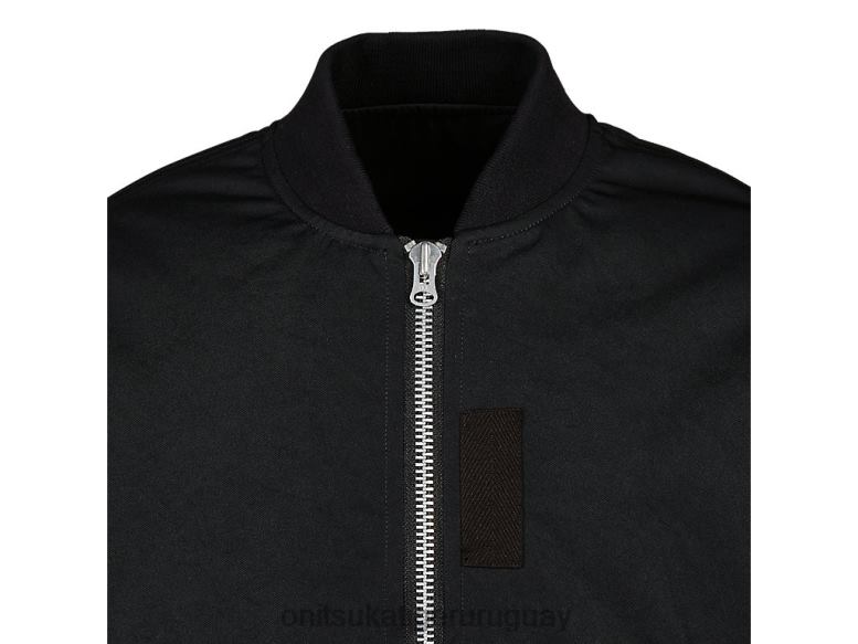 Onitsuka Tiger chaqueta de bombardero hombres J06BX379 negro ropa