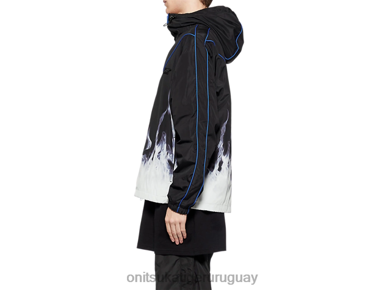 Onitsuka Tiger chaqueta de chándal p hombres J06BX461 azul negro ropa