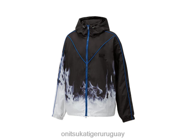 Onitsuka Tiger chaqueta de chándal p hombres J06BX461 azul negro ropa