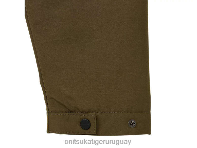 Onitsuka Tiger chaqueta de plumas hombres J06BX446 aceituna ropa